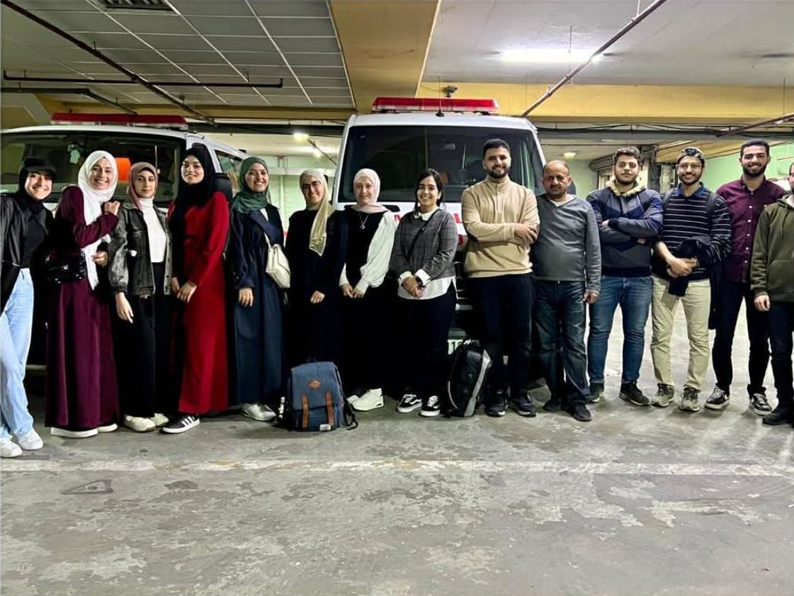 Red Crescent field operations and dispatch training in Ramallah.